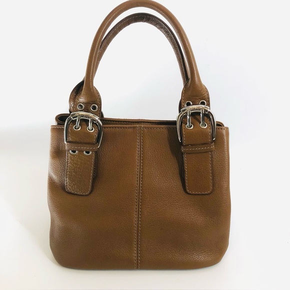 Tignanello Brown Leather Perfect 10 French Tote - Picture 2 of 13